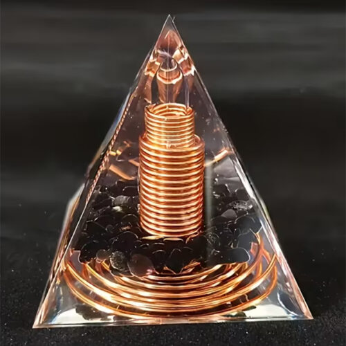 Ener-Chi Orgonit Kupferspirale Schungit Pyramide